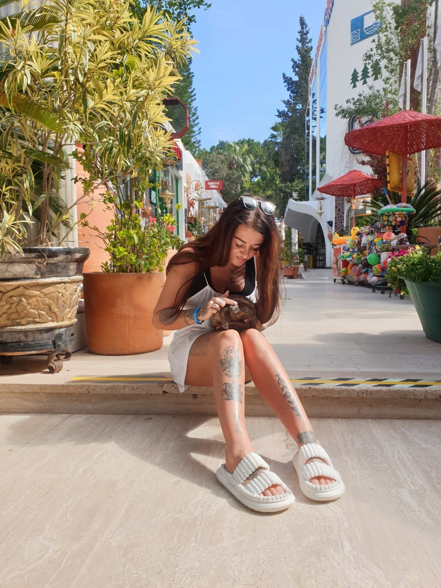 Kate practicing Reiki